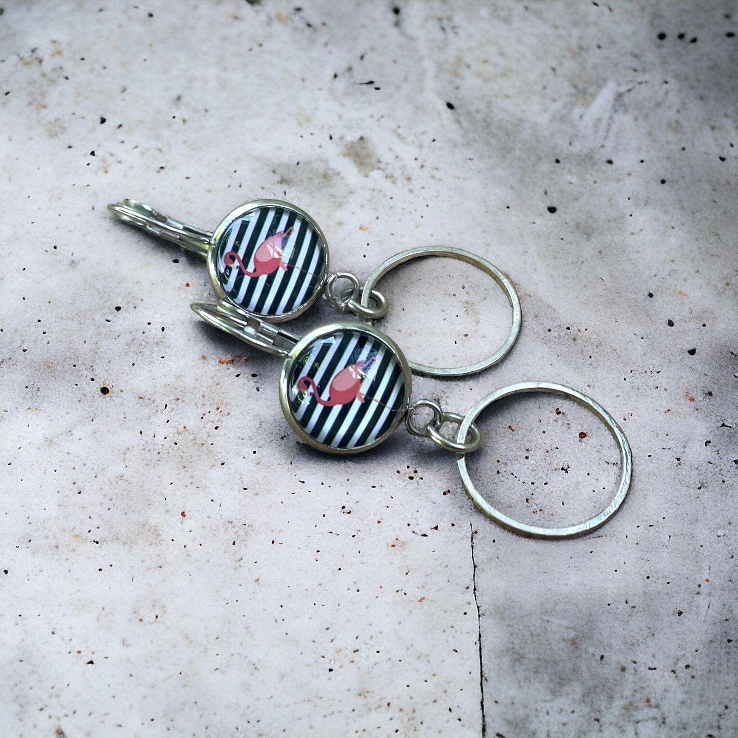 Boucles flamands roses