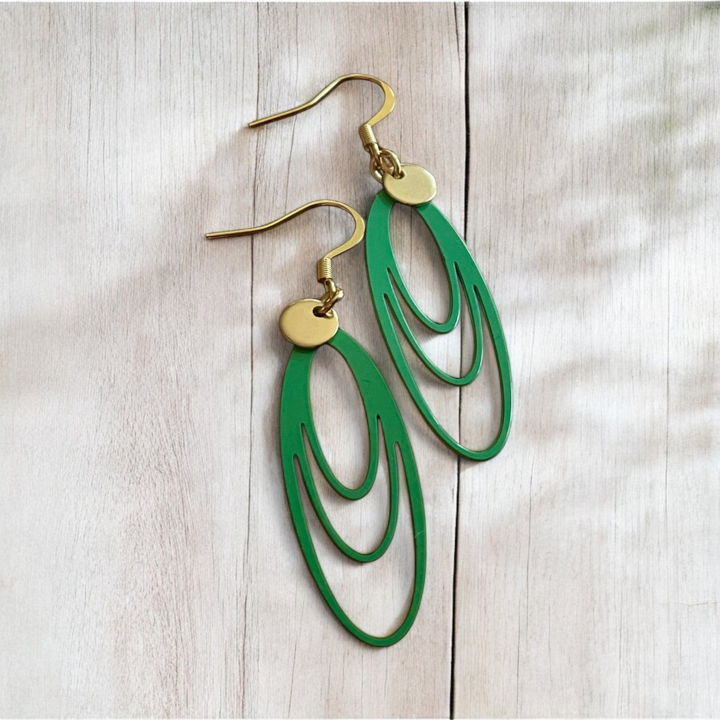Boucles délicates vertes