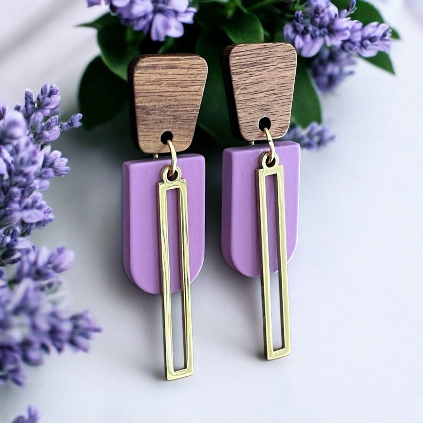 Petites boucles lilas