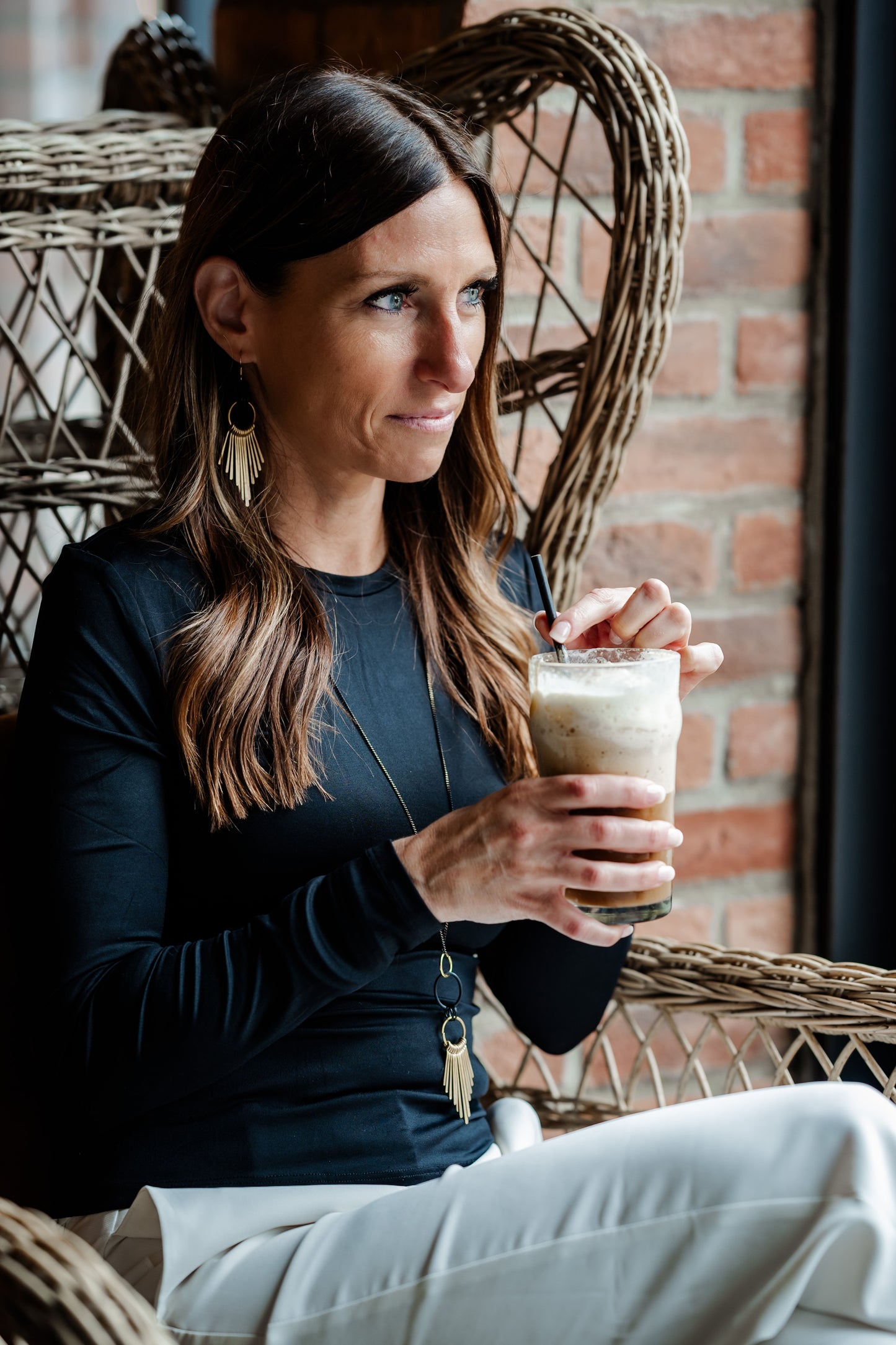 Long collier bohème chic