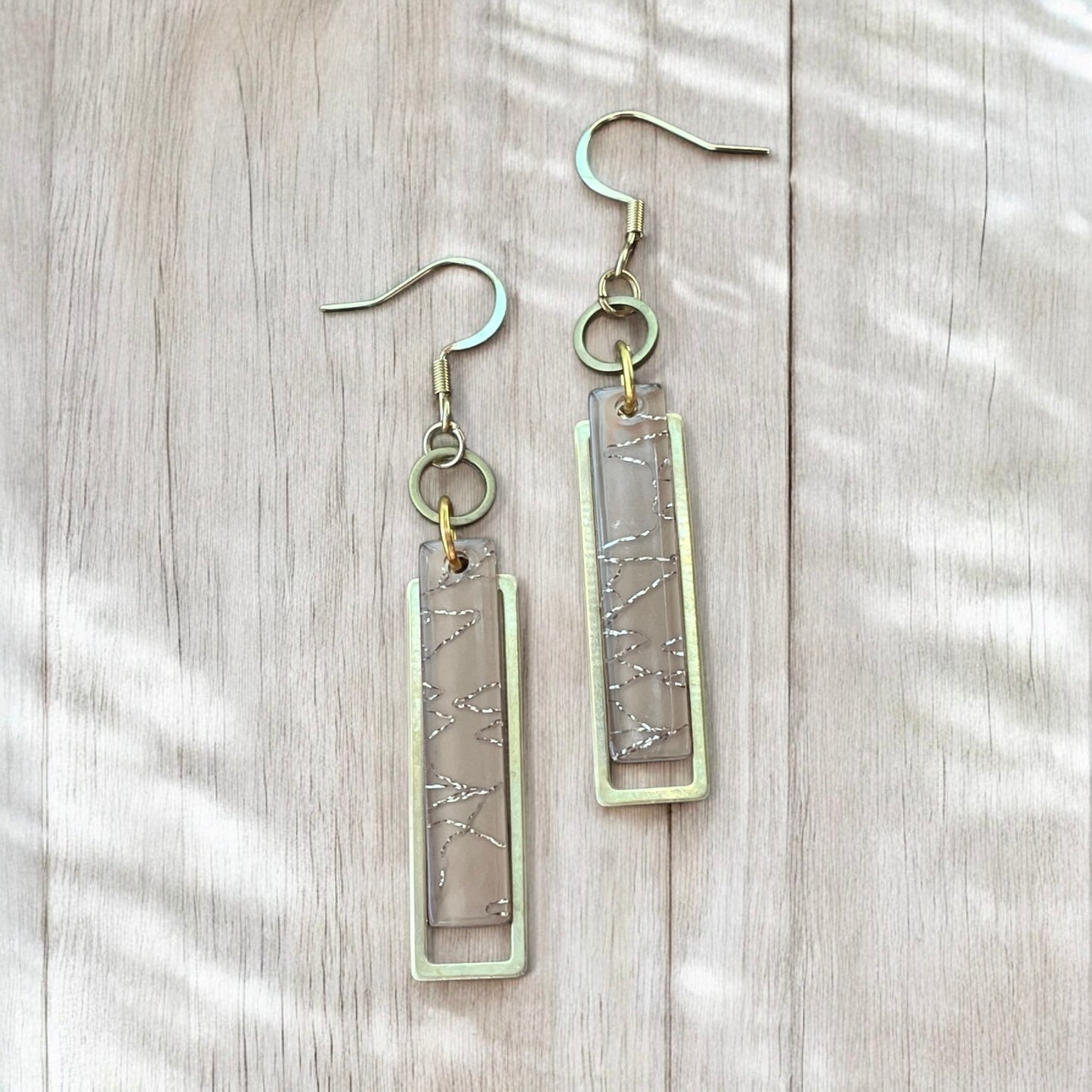 Boucles laiton et acétate