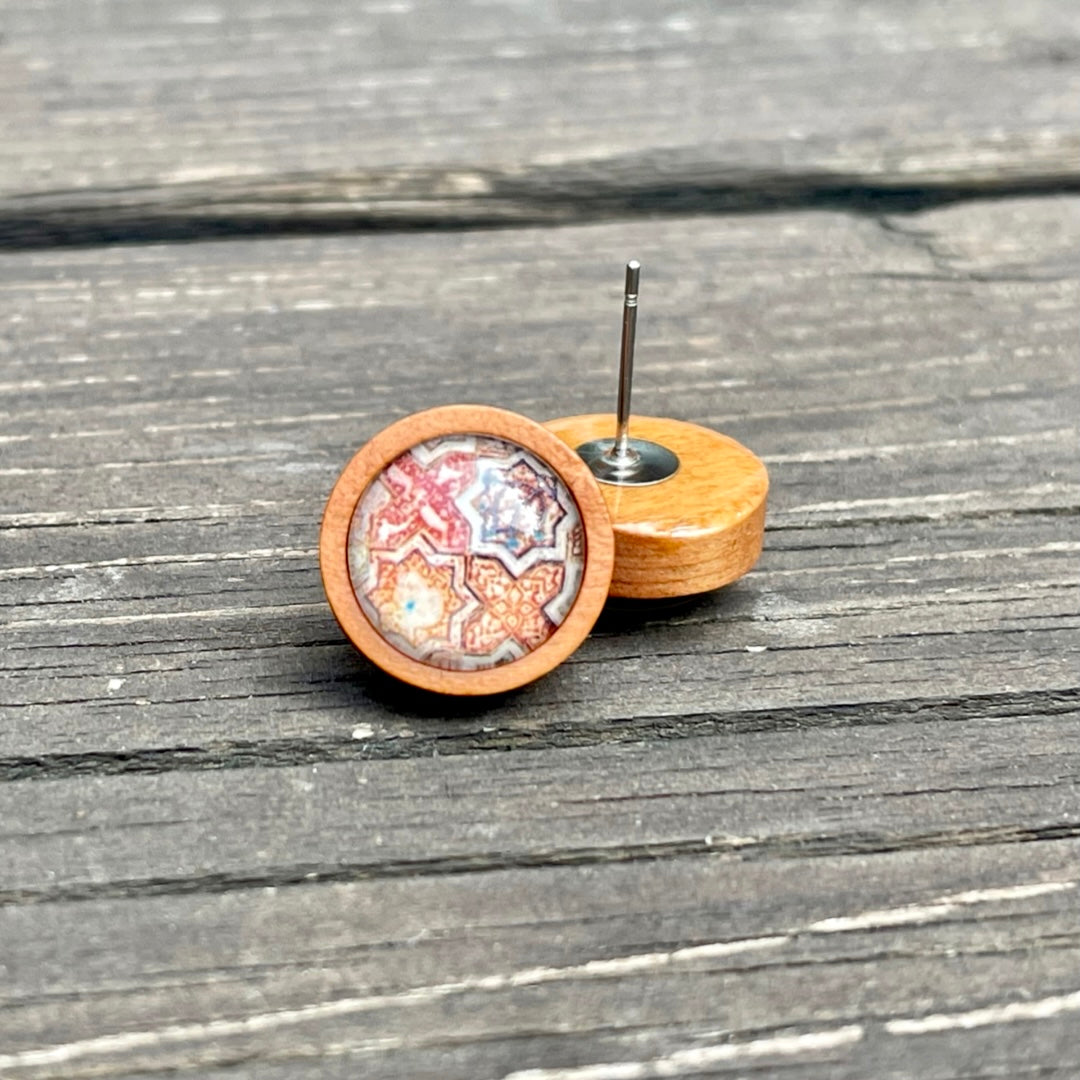 Clous d’oreilles en bois