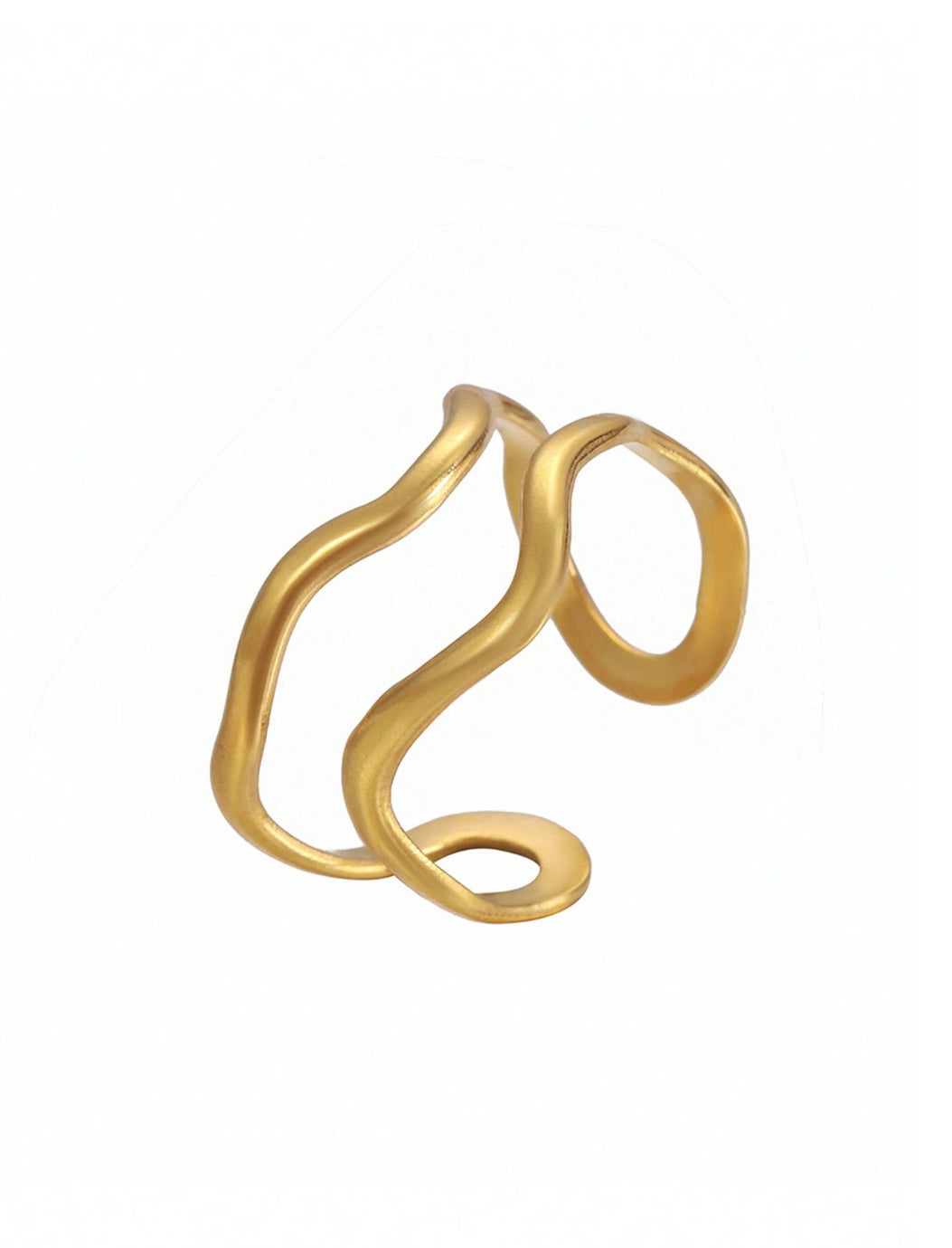 Bague vagué deux rangs