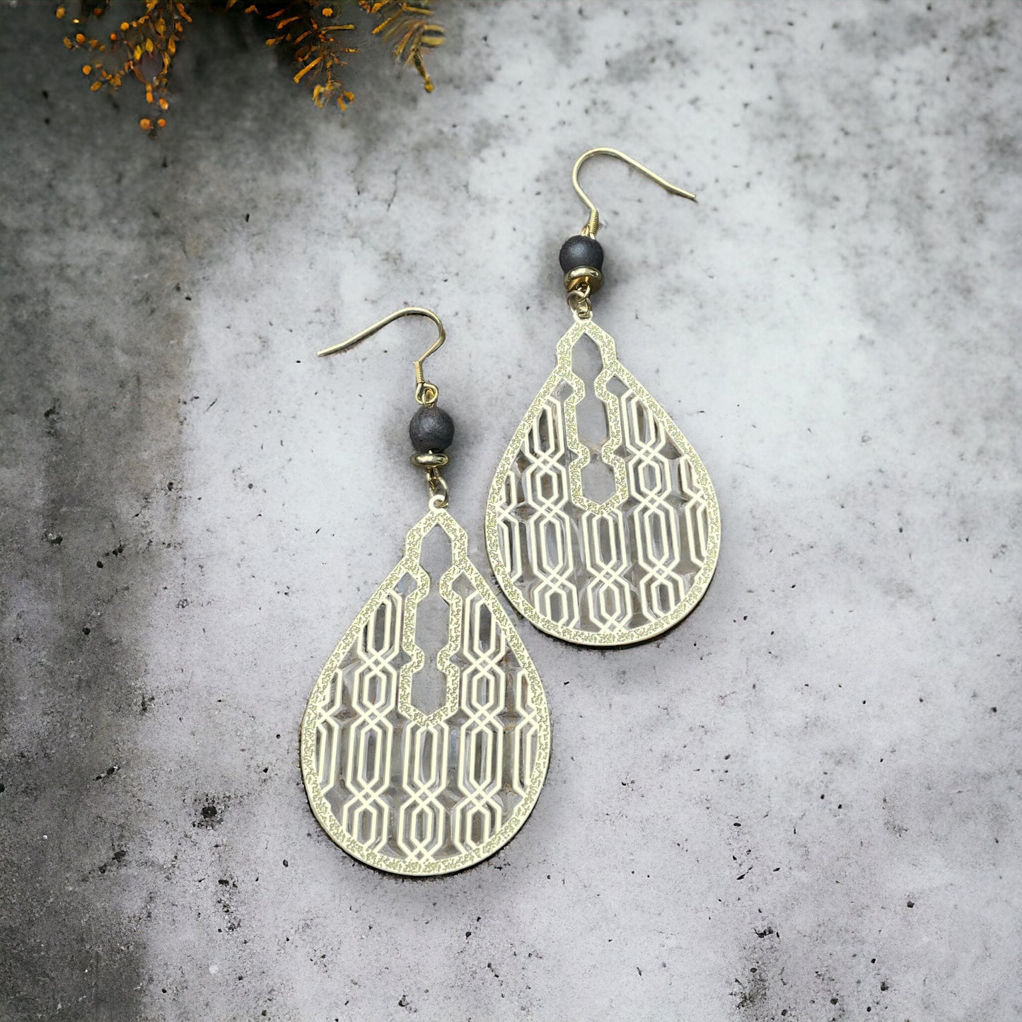 Boucles d’oreilles laiton or