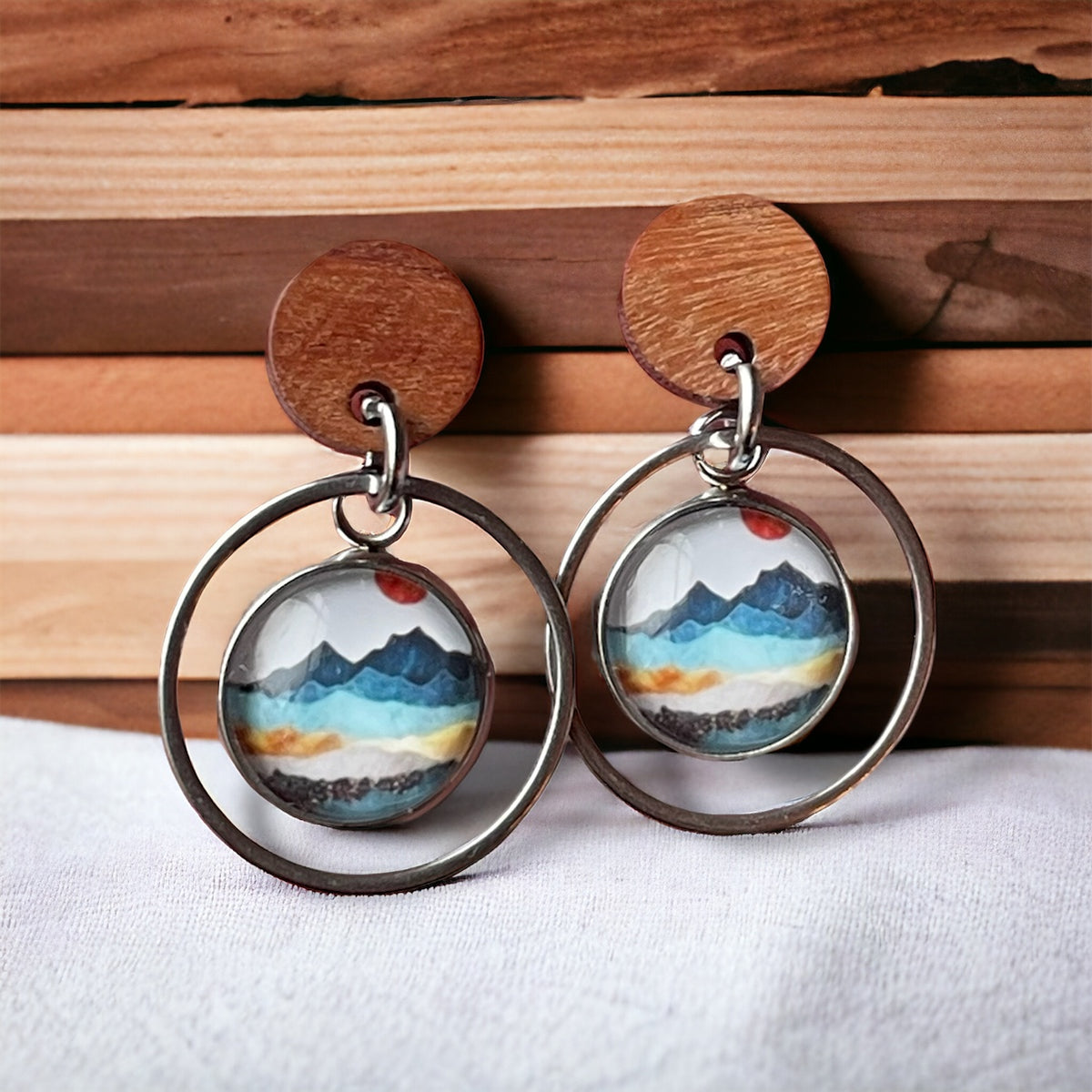 Boucles d’oreilles montagnes