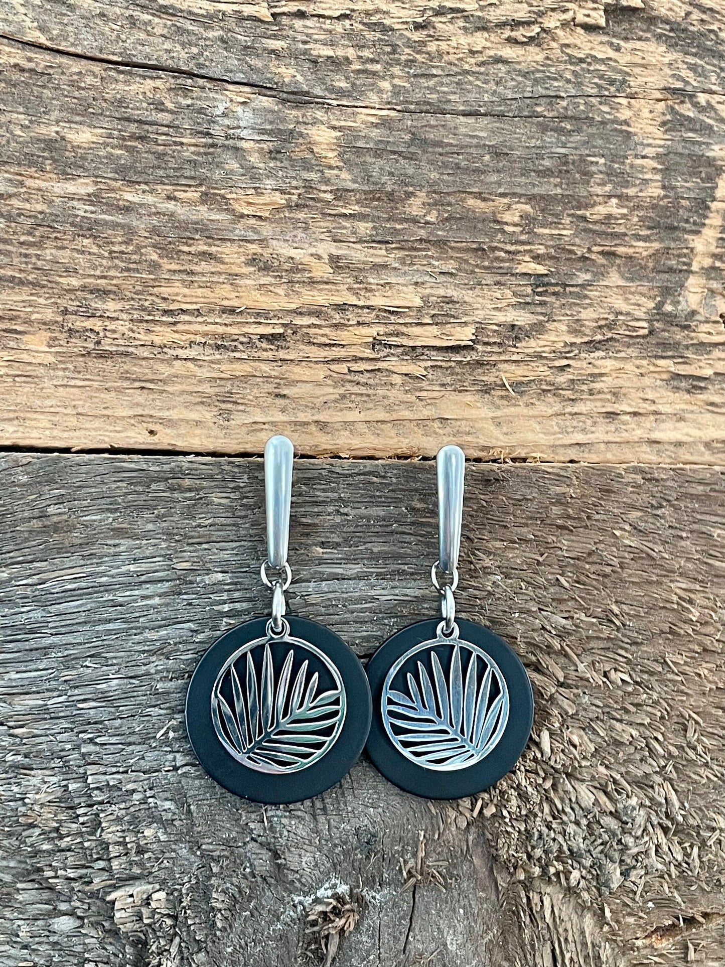 Boucles d’oreilles feuillage