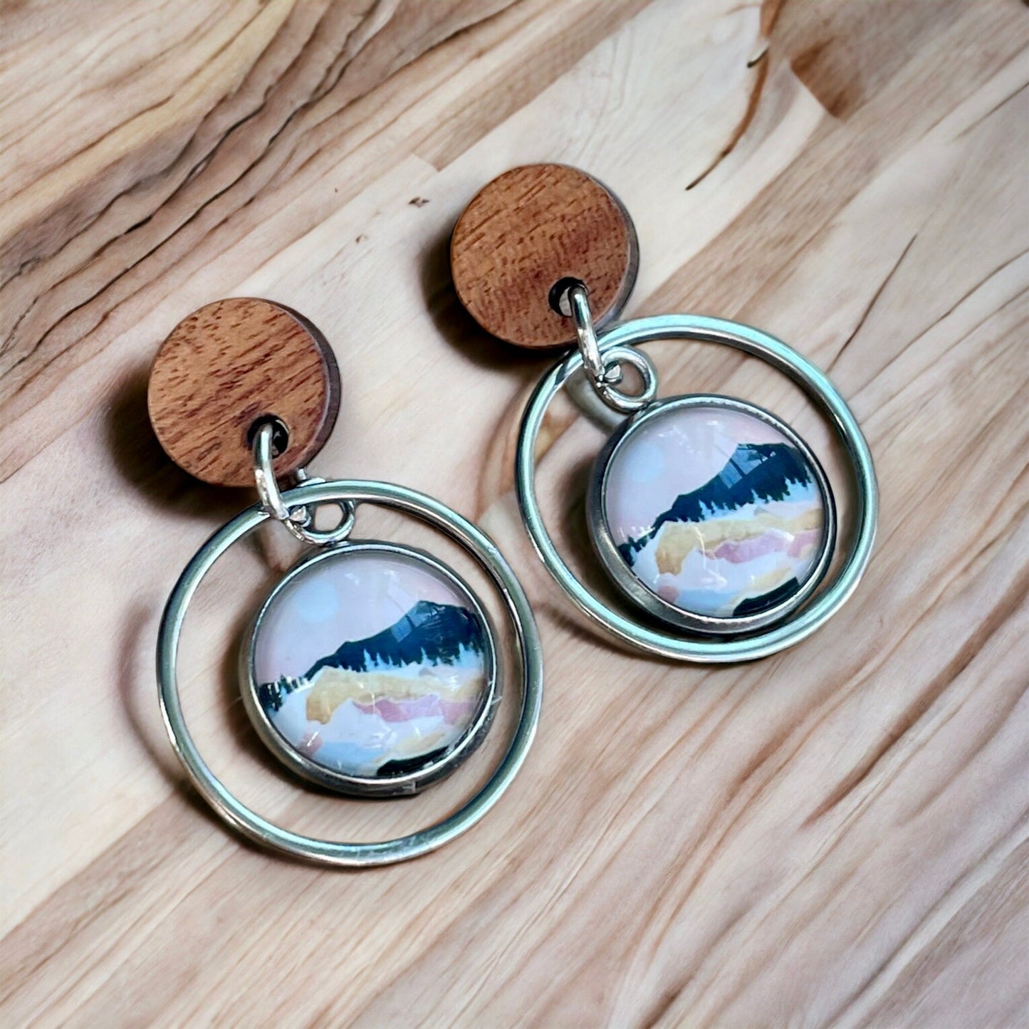 Boucles d’oreilles paysage
