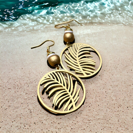 Boucles feuilles de palmiers