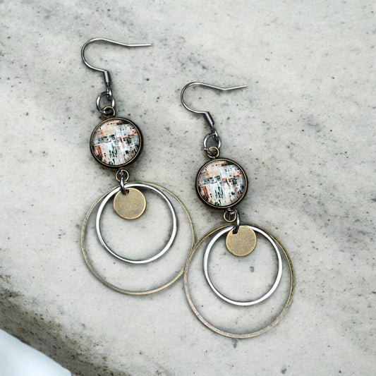 Longs anneaux bronze