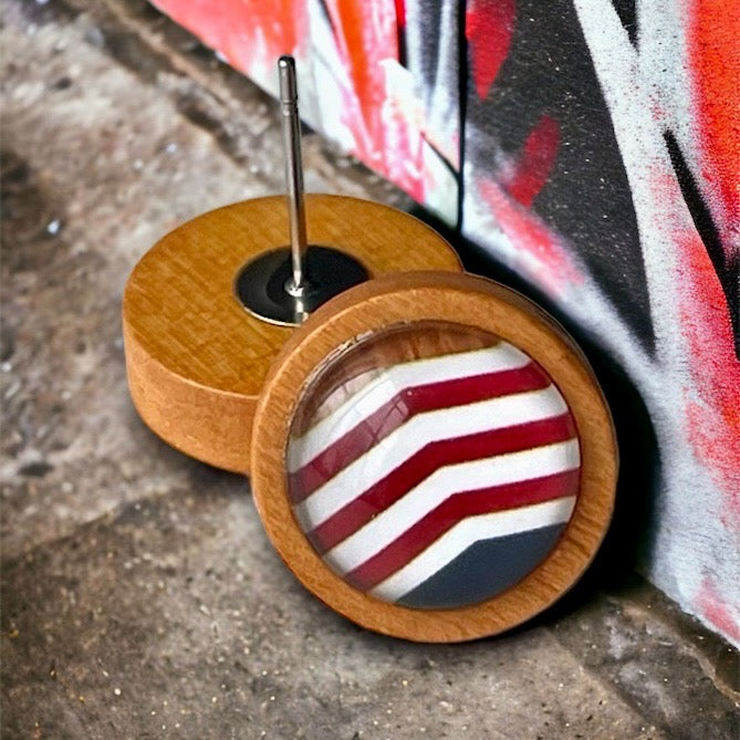 Clous d’oreilles en bois