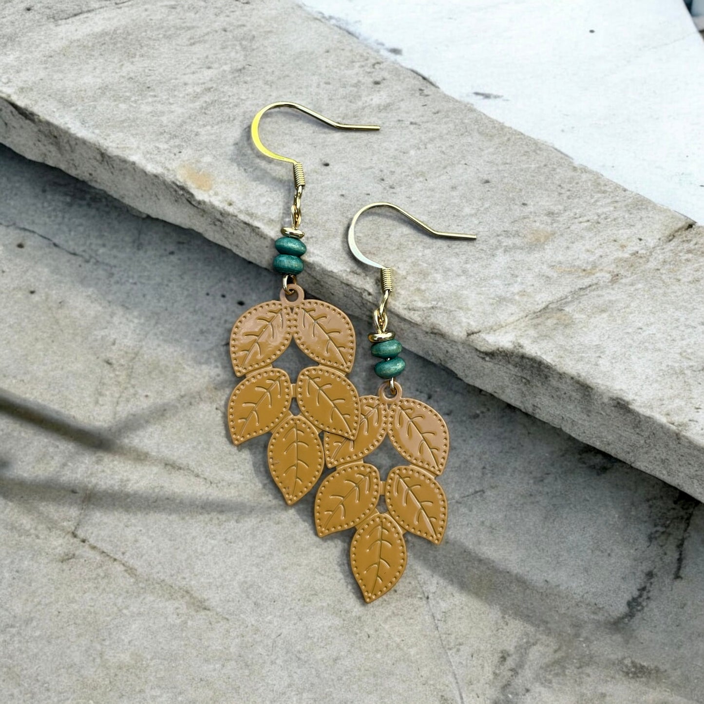 Boucles feuillage ocre