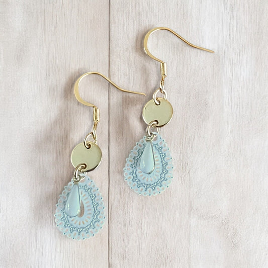 Mini boucles dentell