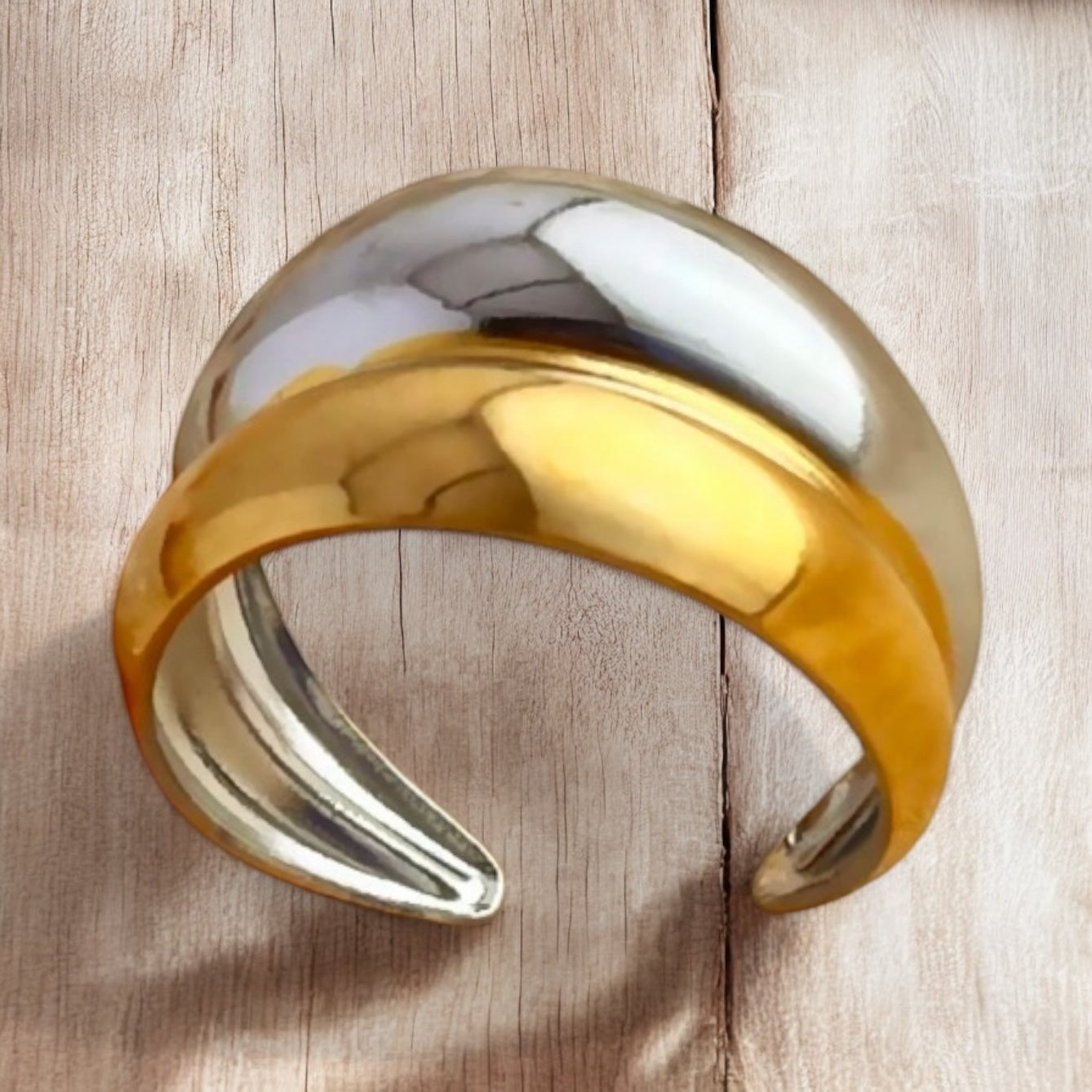 Bague double torsadée