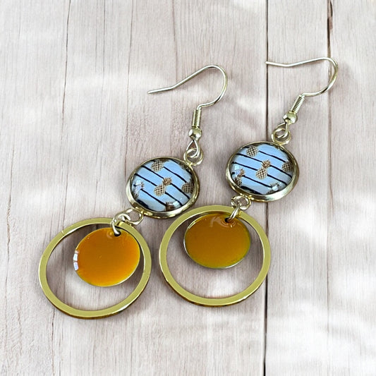 Boucles or et ocre ananas