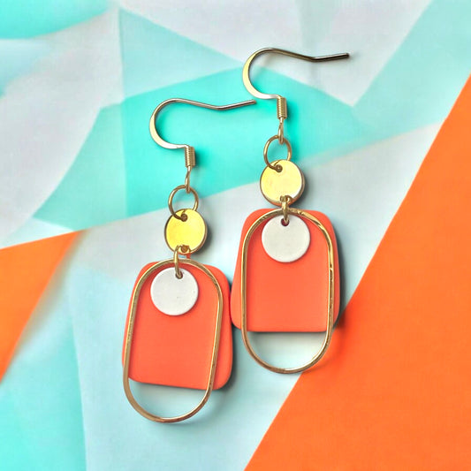 La petite rétro orange et blanc