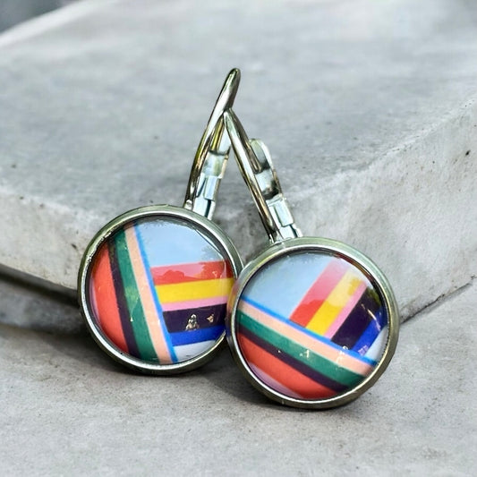 Dormeuses motif géométrique