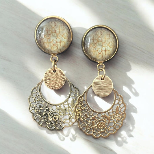 Boucles romantiques or