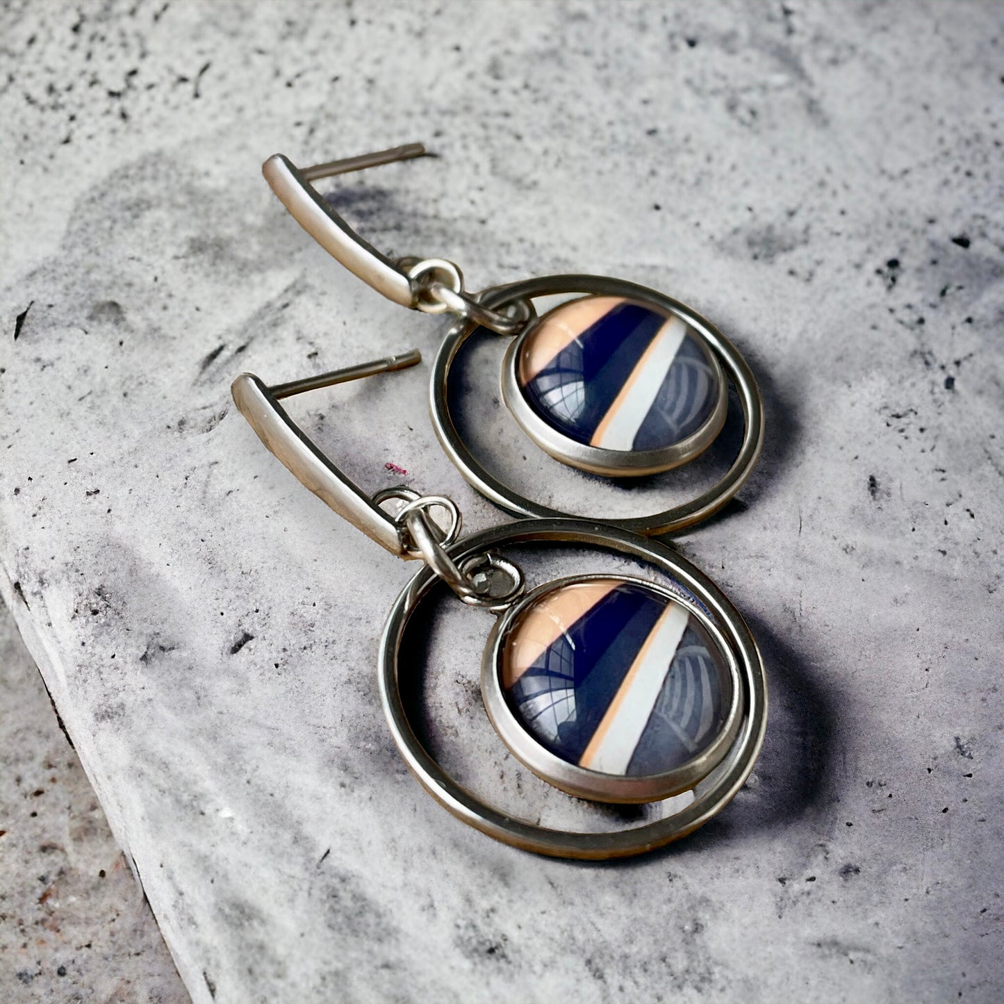 Boucles cabochons et petits anneaux