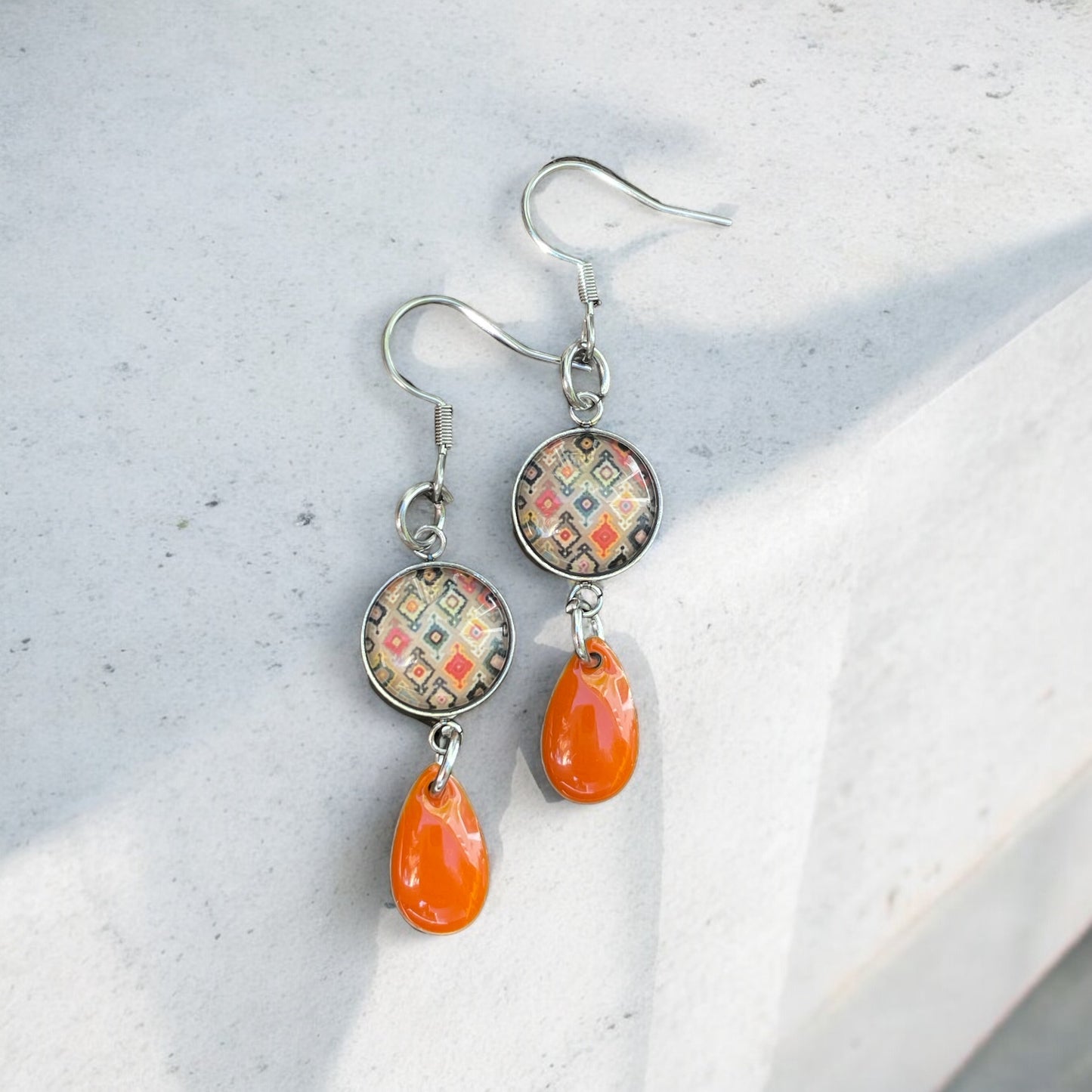 Boucles pendantes automnales