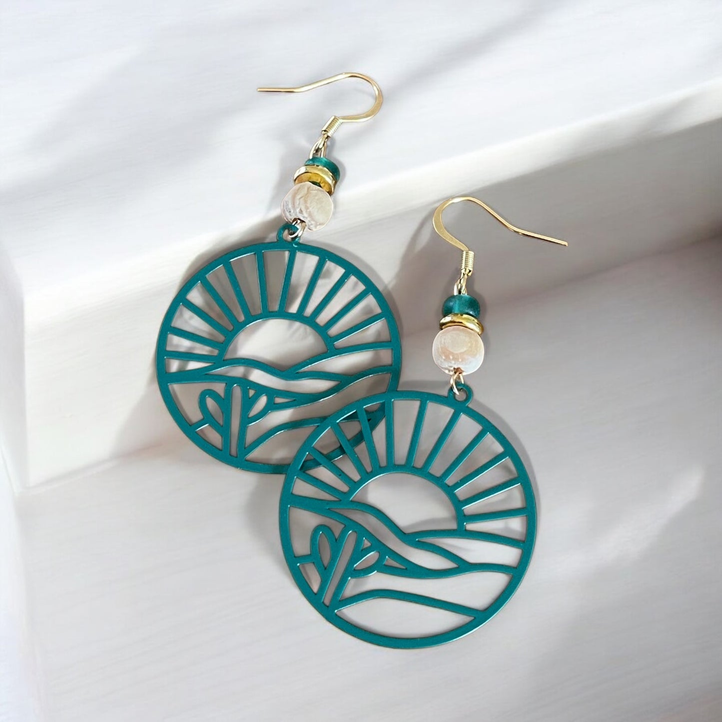 Boucles d’oreilles soleil levant