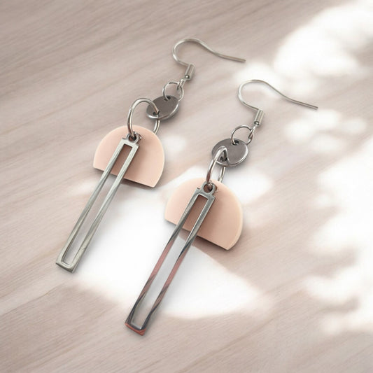 La boucles beige rosée