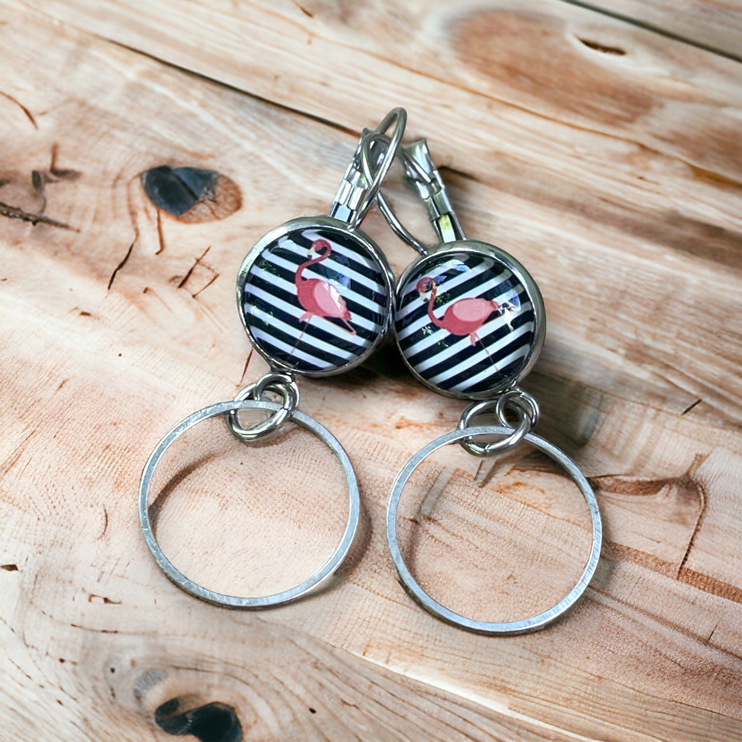 Boucles flamands roses