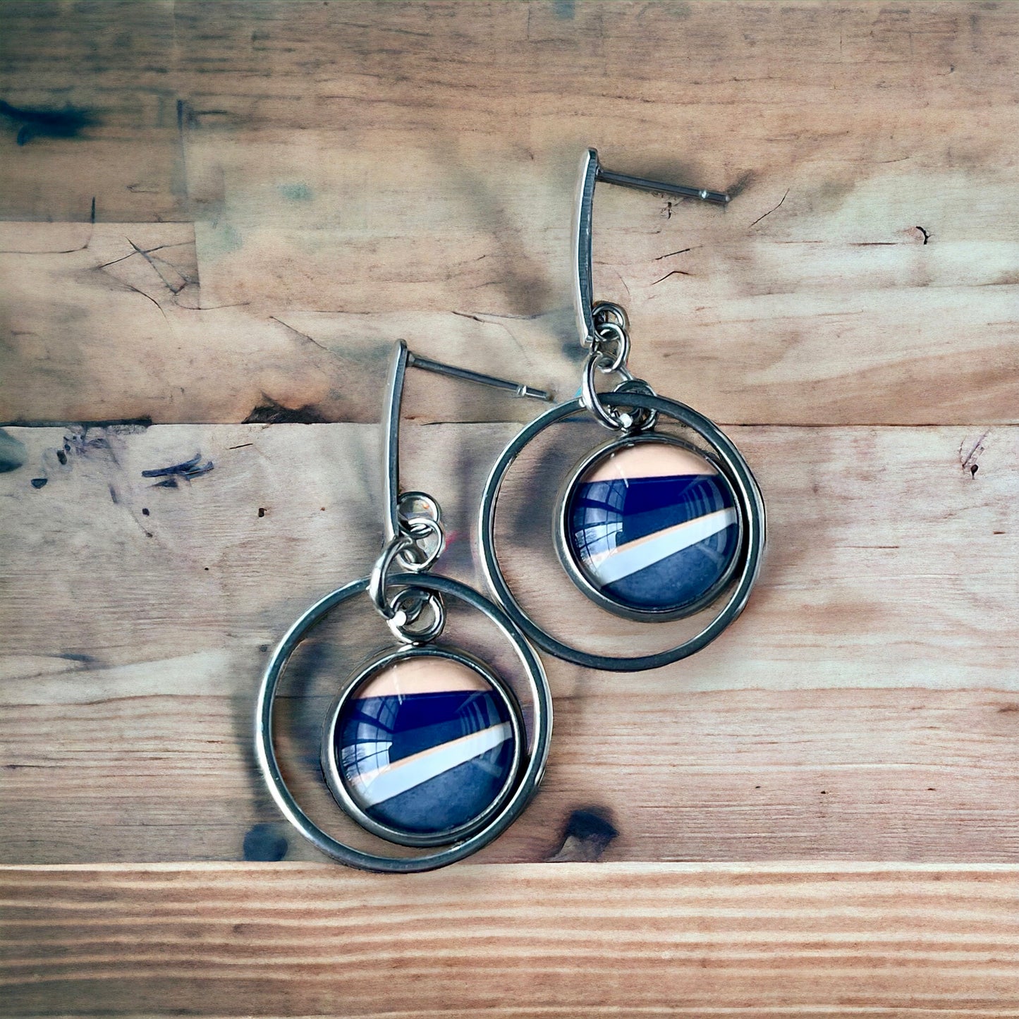 Boucles cabochons et petits anneaux