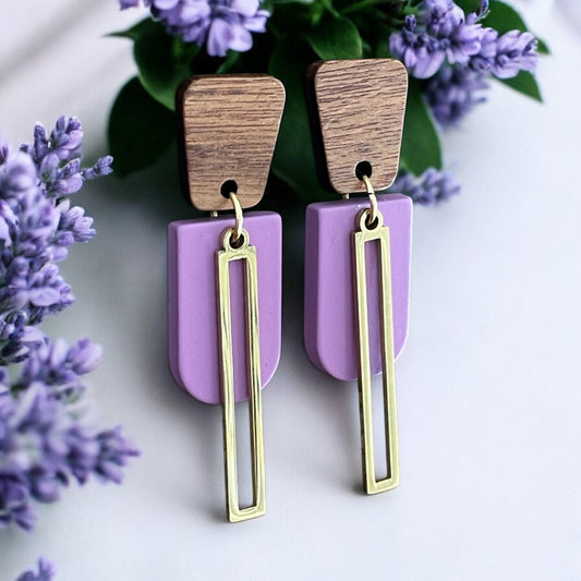 Petites boucles lilas