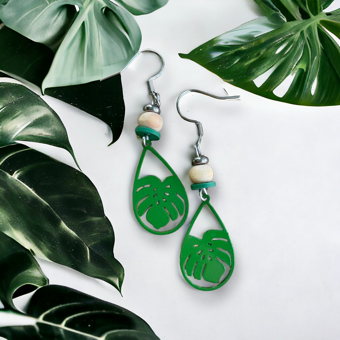 Boucles petites feuilles monstera