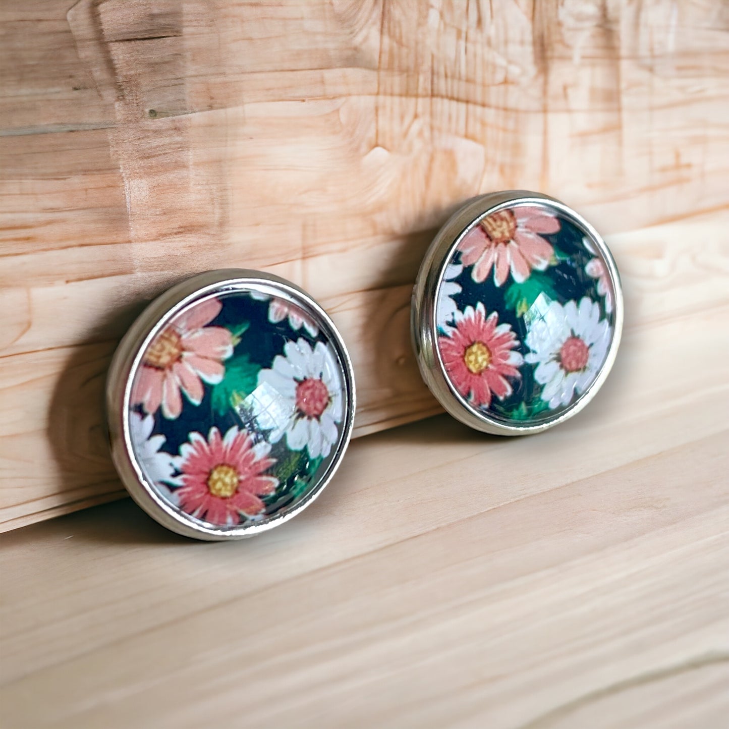 Boucles marguerites colorées