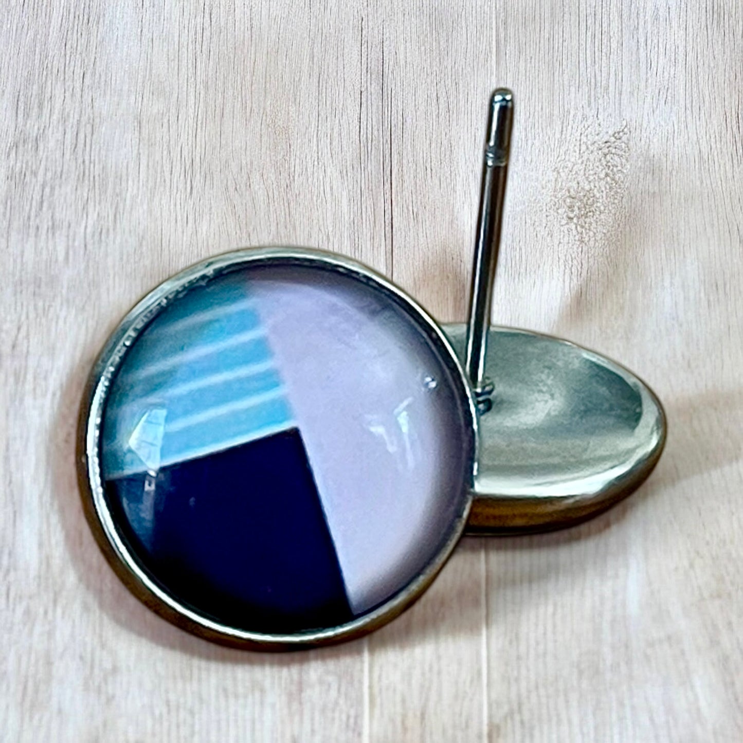 Boucles rose et marine