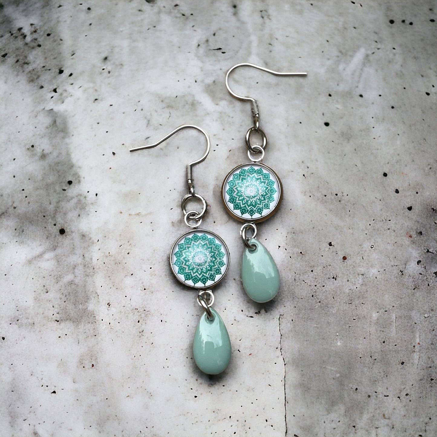 Boucles pendantes mandalas