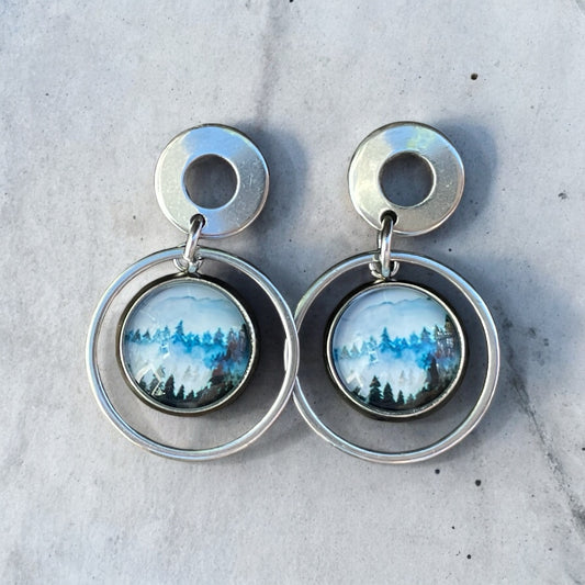 Boucles paysage d’hiver