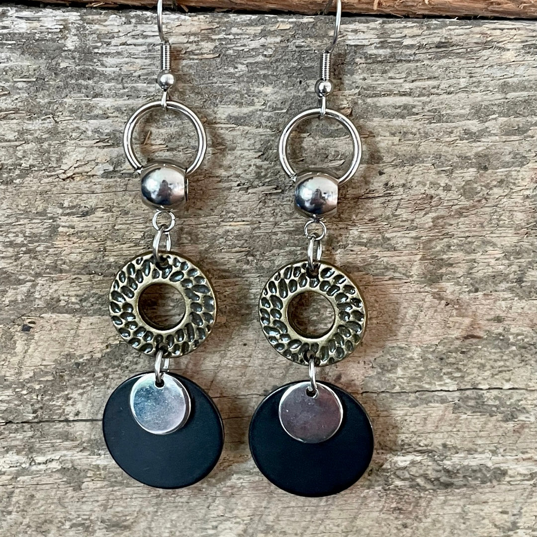 Longues boucles d'oreilles