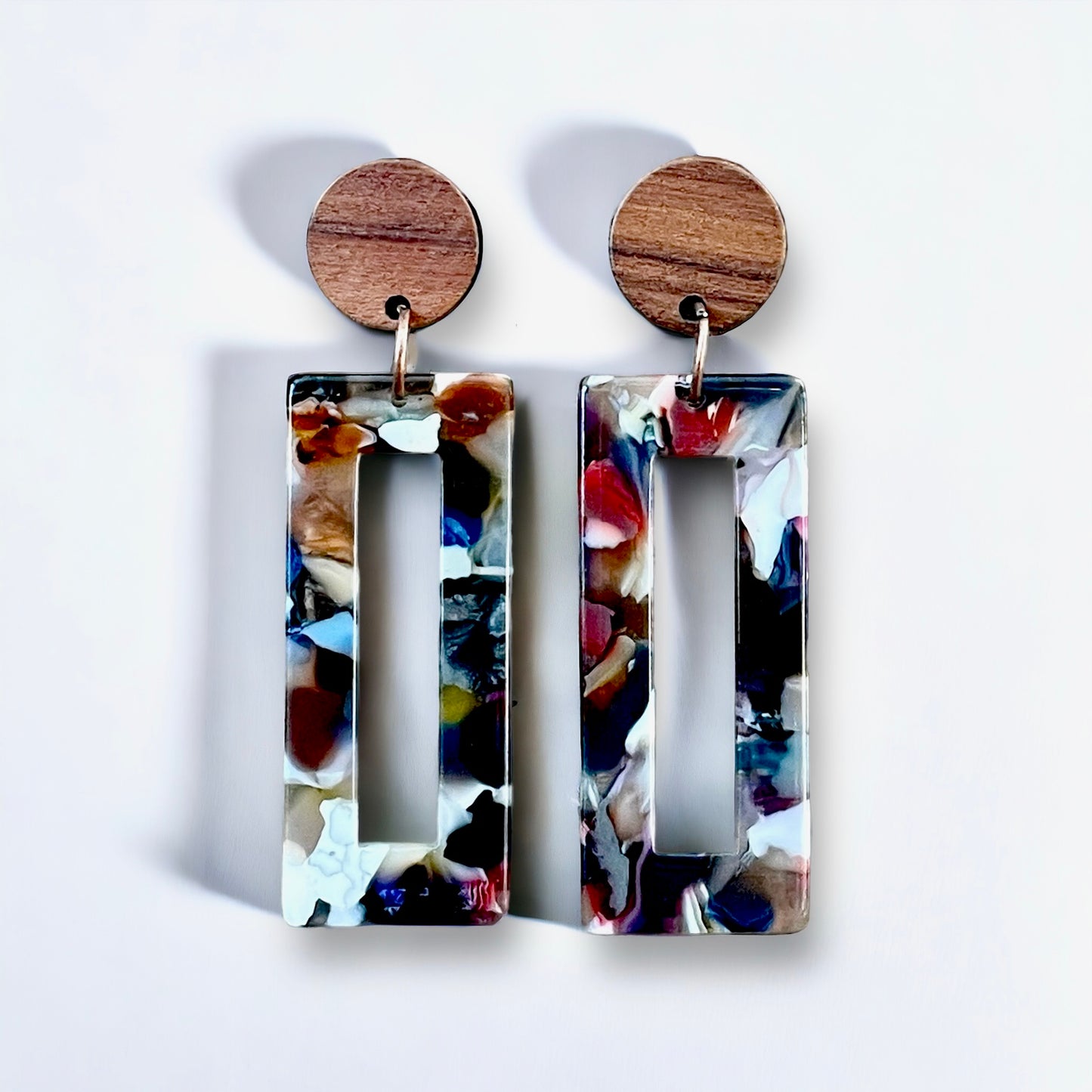 Boucles bois et acrylique