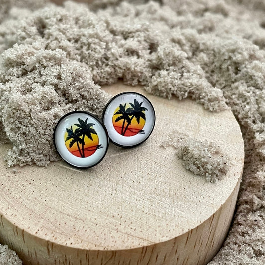 Clous d’oreilles palmiers