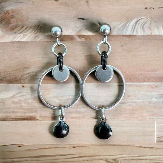 Boucles pendantes avec anneaux