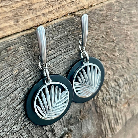 Boucles d’oreilles feuillage