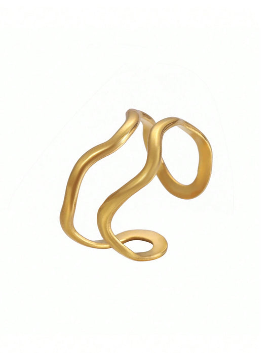 Bague vagué deux rangs