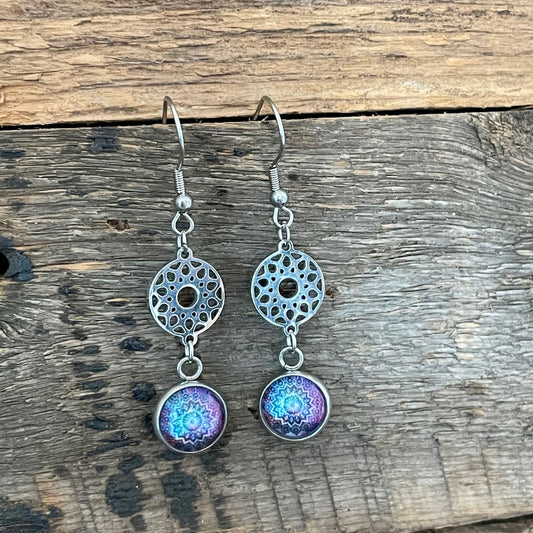 Boucles pendantes mandalas