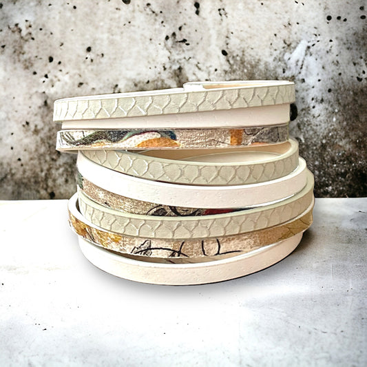 Bracelet de cuir printanier