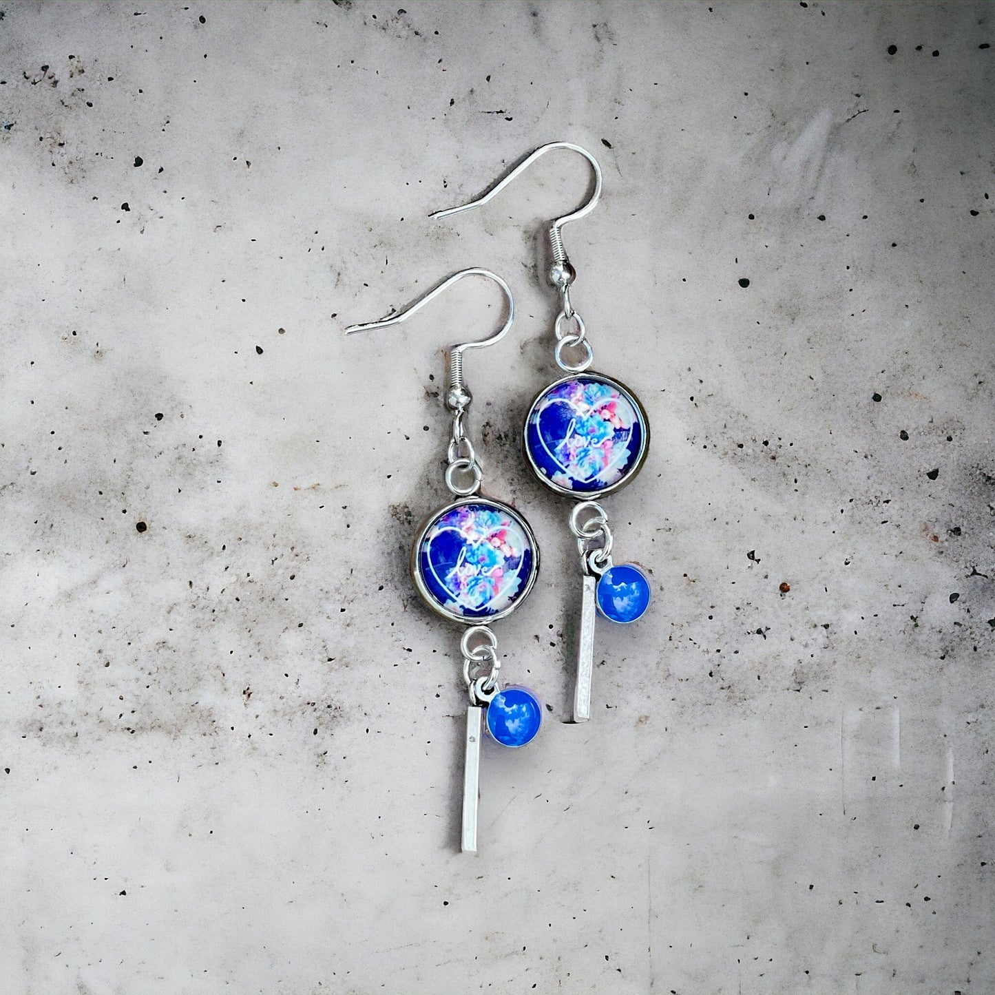Boucles d’oreilles pendantes love