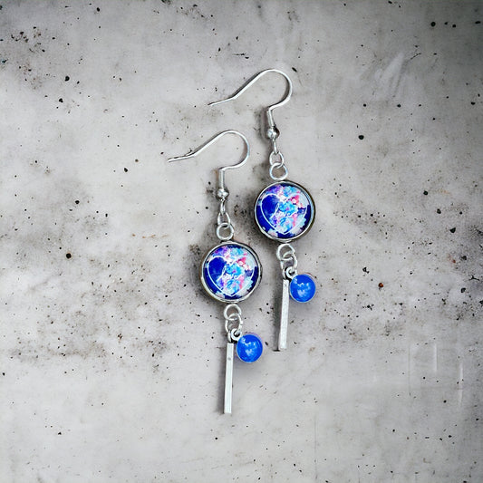 Boucles d’oreilles pendantes love