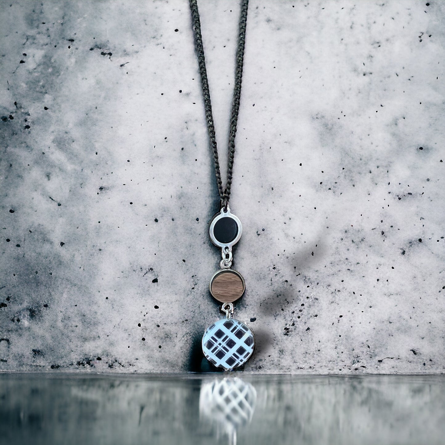 Sautoir bois et nacre