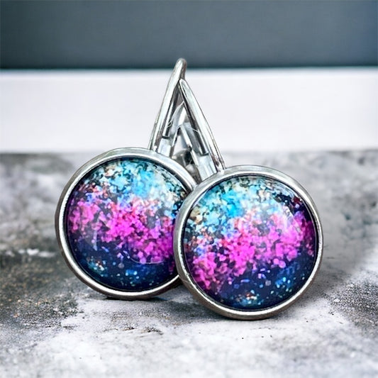 Boucles d'oreilles imitation paillettes