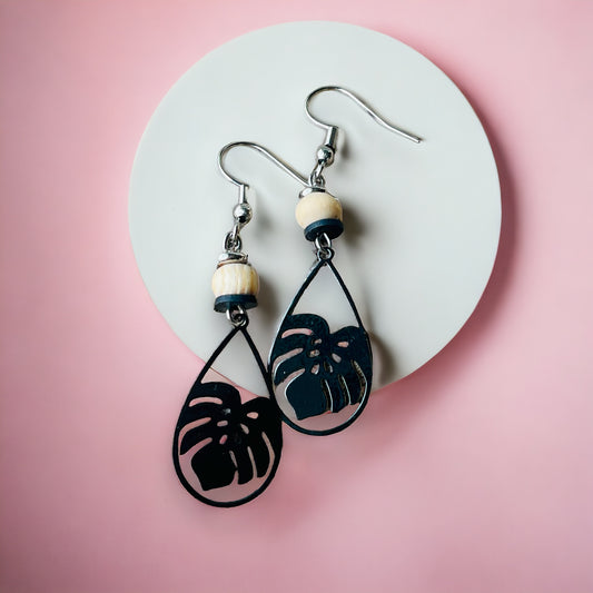 Boucles petites feuilles monstera
