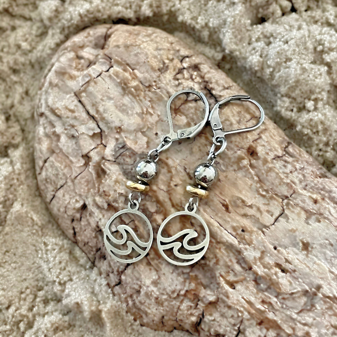 Boucles d’oreilles vagues
