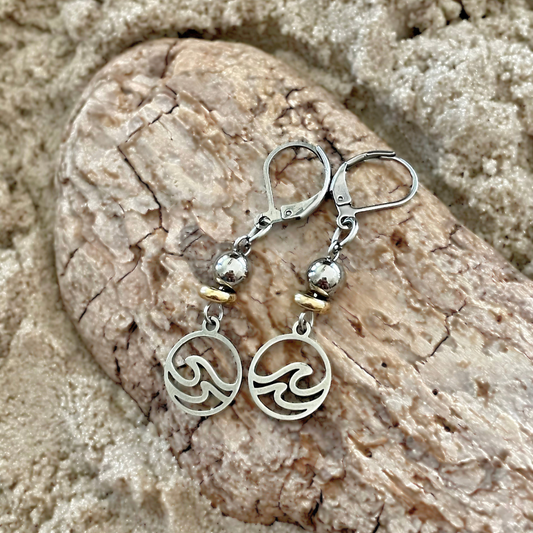 Boucles d’oreilles vagues