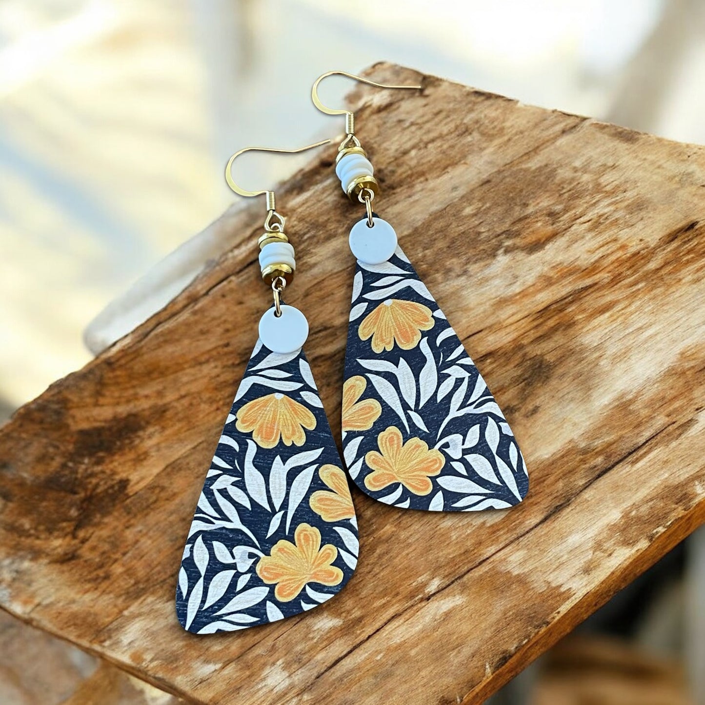 La bohème asymétrique bleu et jaune