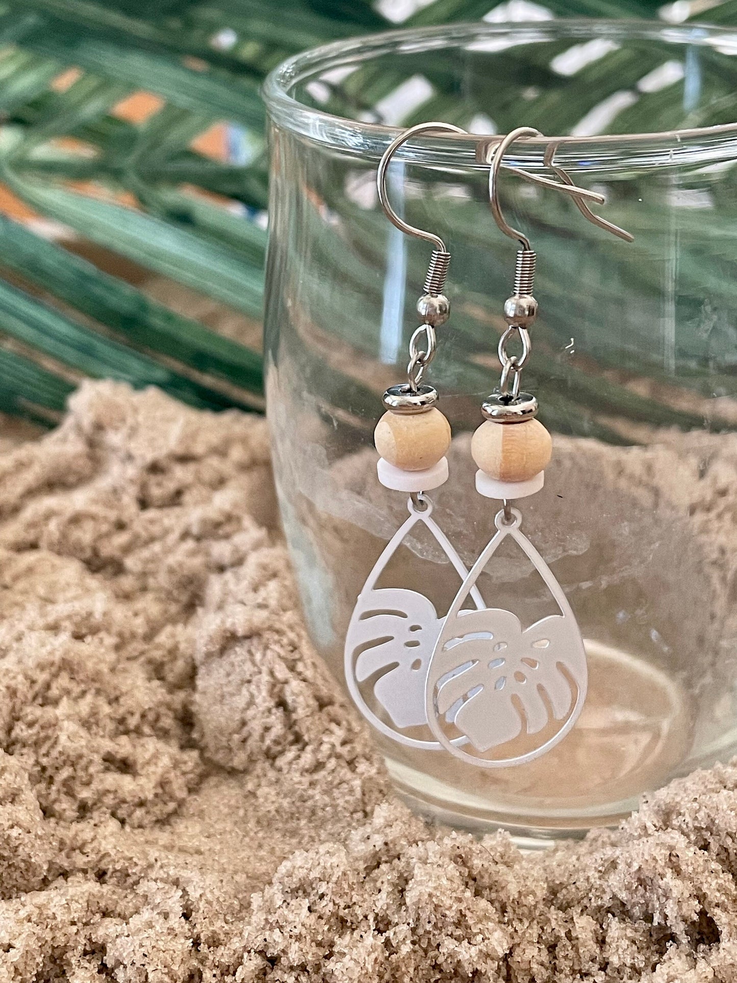 Boucles petites feuilles monstera